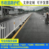 陽江馬路人車鍍鋅隔離欄 京式護(hù)欄現(xiàn)貨 湛江方通道路交通防撞欄